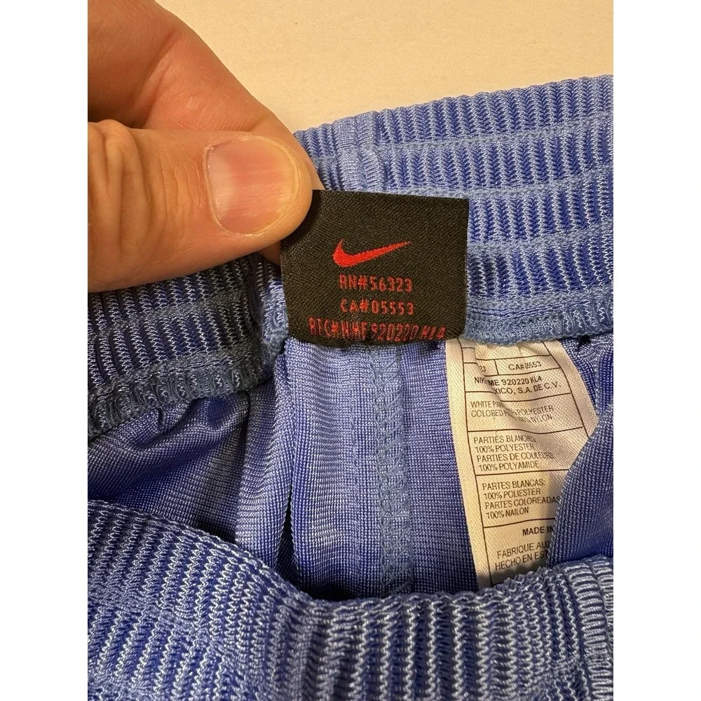 Vtg Jordan UNC Tar Heels Tear Away Snap Pants Men L Blue Breakaway Made in USA